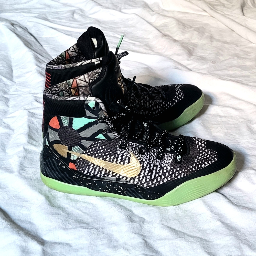 Rare Nike Kobe 9 Elite Gs Maestro Nola Gumbo Glows Youth 6.5y/39 Shoe